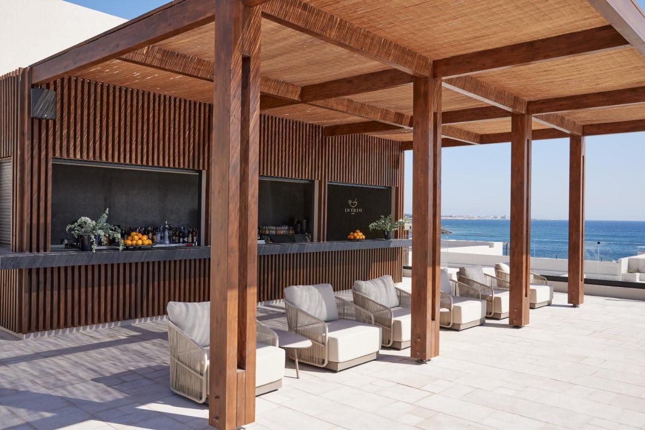Elissa Adults-Only Lifestyle Beach Resort Kallithéa Exterior foto The bar at the top of the hotel