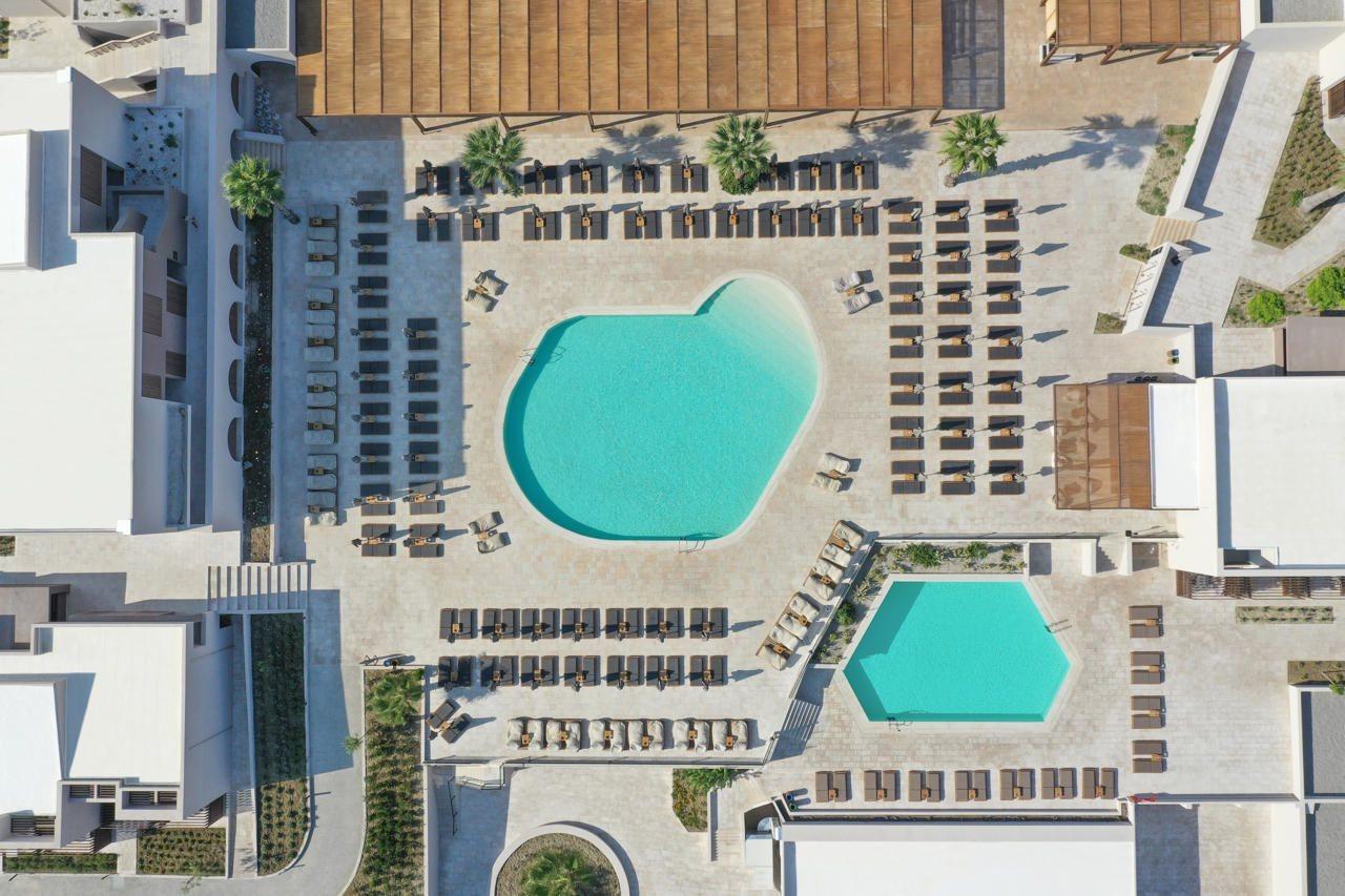 Elissa Adults-Only Lifestyle Beach Resort Kallithéa Exterior foto Aerial view of the hotel